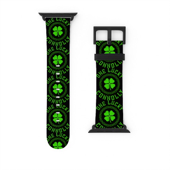 One Lucky Connolly Irish Family 4 Leaf Clover Watch Bands For Apple Watch