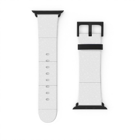 Light Grey Snowflakes Pattern Watch Bands For Apple Watch