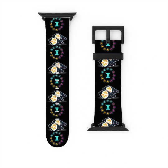 Japanese Sushi Funny Gemini Zodiac Sushi Lover Pun Watch Bands For Apple Watch