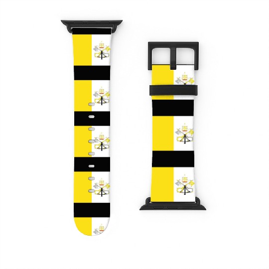 Official Vatican City Flag Vaticans Country Pride Watch Bands For Apple Watch