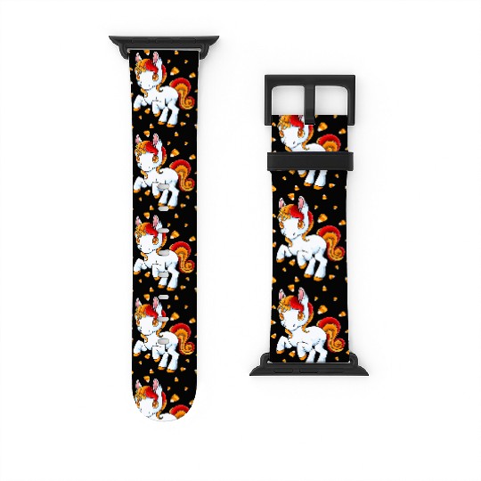 Halloween Unicorn Pony Candy Corn Halloween Watch Bands For Apple Watch