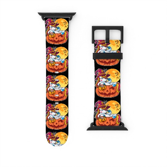 Halloween Unicorn Pony Trick Or Treat Halloween Watch Bands For Apple Watch
