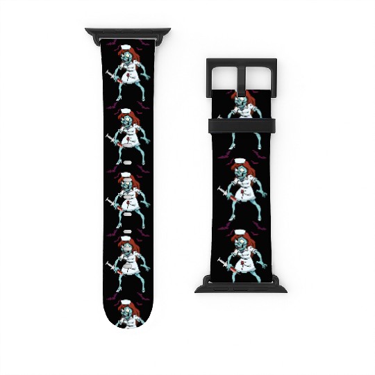 Zombie Nurse Emergency Halloween Watch Bands For Apple Watch