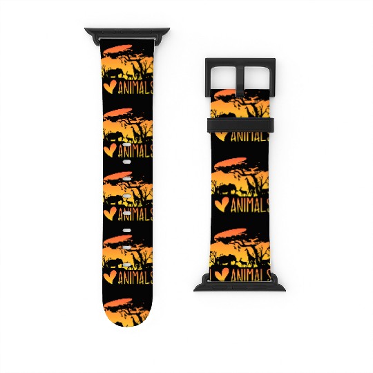 Wild Animal Lover Safari Sunset African Watch Bands For Apple Watch