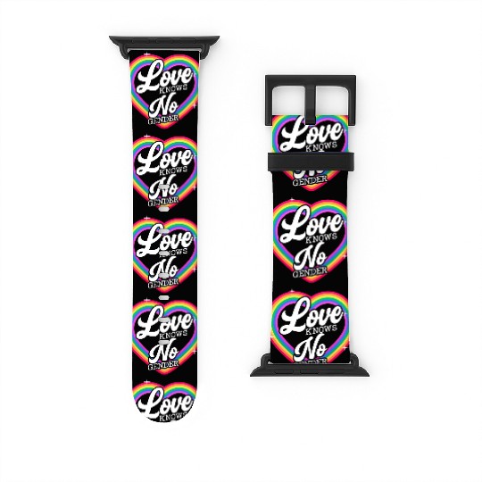 Love Knows No Gender Rainbow Pride Month Watch Bands For Apple Watch