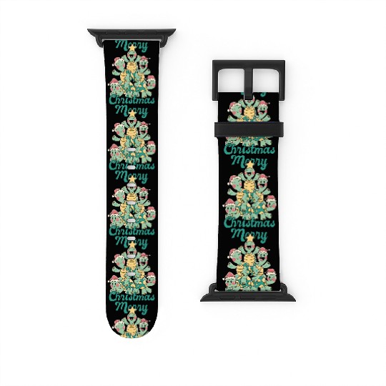 Cute Koala Gingerbread Cookies For Christmas X-mas Watch Bands For Apple Watch