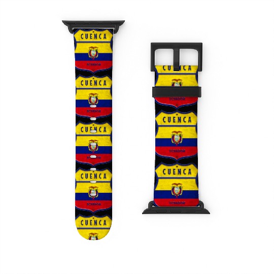 Cuenca Ecuador coat of arms flag design Watch Bands For Apple Watch