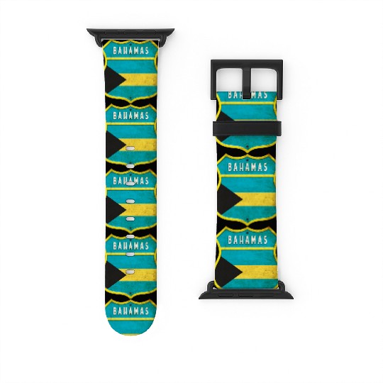 Bahamas coat of arms flag design Watch Bands For Apple Watch