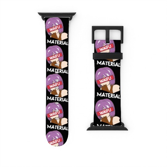 Anime Waifu Material Manga Eyes Japanese Watch Bands For Apple Watch
