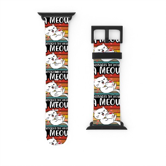 A meow massages the heart Watch Bands For Apple Watch