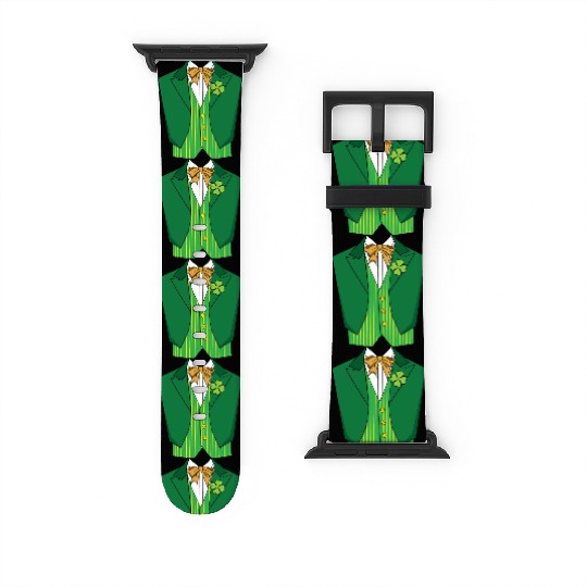 Costume Saint Paddy Shamrock Saint Patricks Watch Bands For Apple Watch