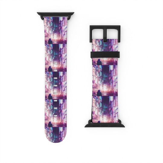 Cyberpunk Vaporwave Anime Japan Cyber aesthetic Watch Bands For Apple Watch