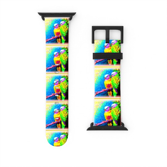 A Vibrant and Joyful Rainbow Birds. Buy Now Watch Bands For Apple Watch