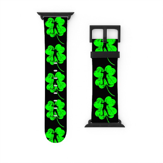 Biathlon St. Patrick's day shamrock Watch Bands For Apple Watch