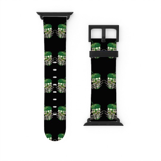 Skeleton Hand Patricks day Graphics Watch Bands For Apple Watch