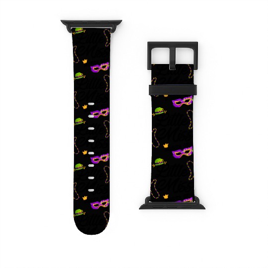 funny little miss mardi gras Watch Bands For Apple Watch