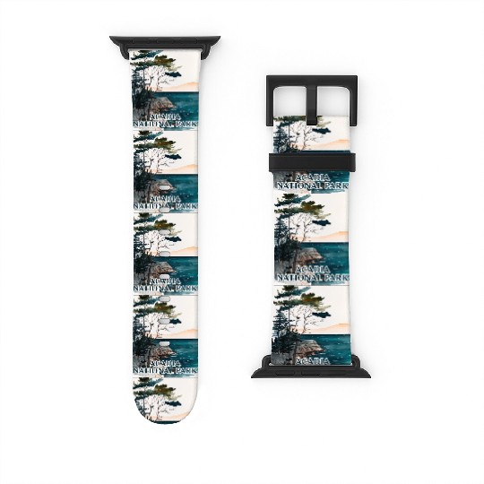 Acadia National Park Watercolor Watch Bands For Apple Watch