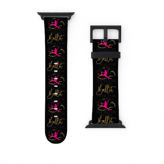 Ballet Dancer Dance Girl Ballerina Watch Bands For Apple Watch