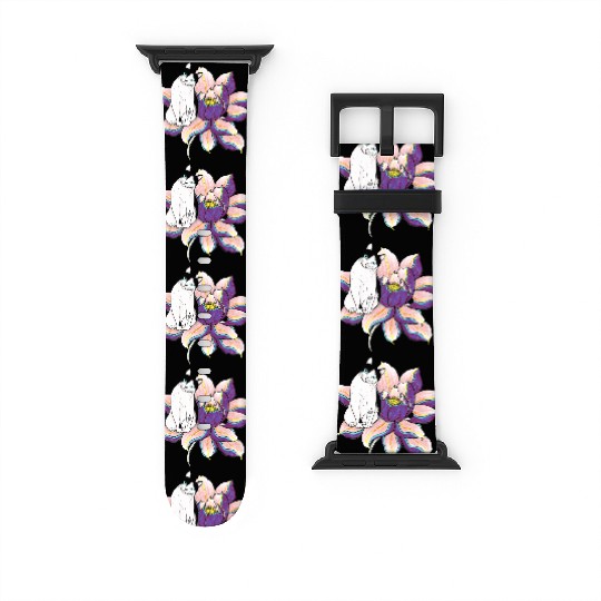 Lotus Cat Watch Bands For Apple Watch