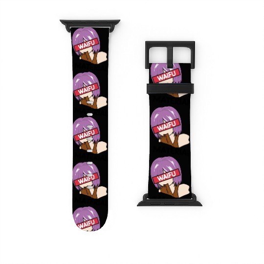 Anime Waifu Material Manga Eyes Japanese Watch Bands For Apple Watch