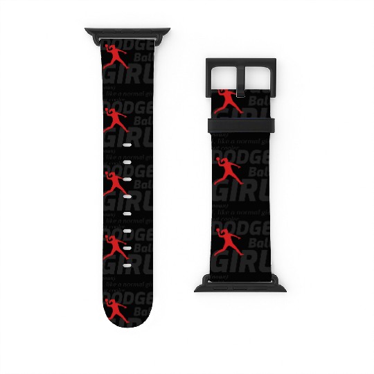 Dodgeball Girl Player Coach Team Sports Funny Watch Bands For Apple Watch
