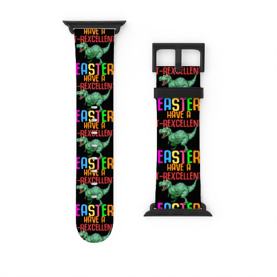 Easter T-rex Dinosaur Rabbit Easter Bunny Holiday Watch Bands For Apple Watch