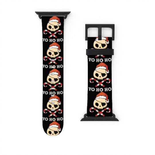 Santa Pirate Funny Christmas - Yo Ho Ho, Pirate Watch Bands For Apple Watch