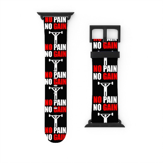 No pain no gain gym quote Watch Bands For Apple Watch
