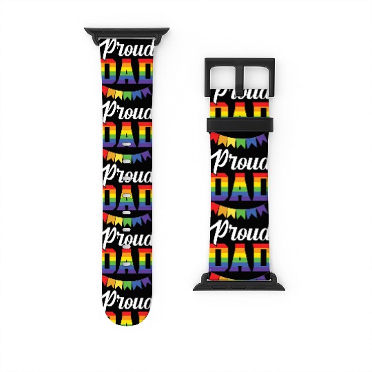 Gay Rights Rainbow Pride Month LGBTQ Gay Pride Watch Bands For Apple Watch