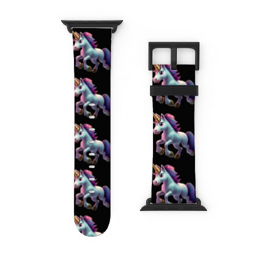 magic unicorn cartoon horse pony Watch Bands For Apple Watch