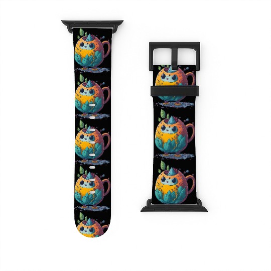 Colorful Tea Bot Watch Bands For Apple Watch
