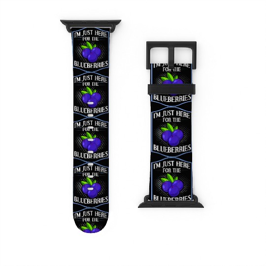 Blueberry Plant Blueberries Farmer Bush Tree Watch Bands For Apple Watch