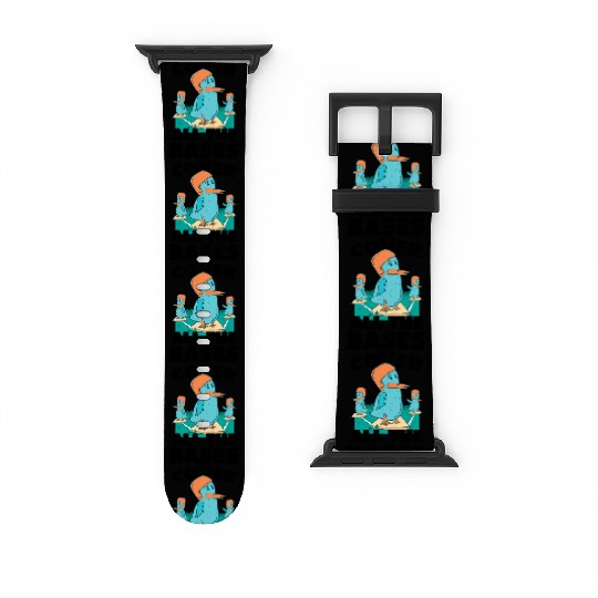 Baseball game with funny birds Watch Bands For Apple Watch