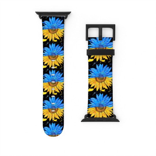 Ukraine Flag Sunflower Ukrainian Support Watch Bands For Apple Watch