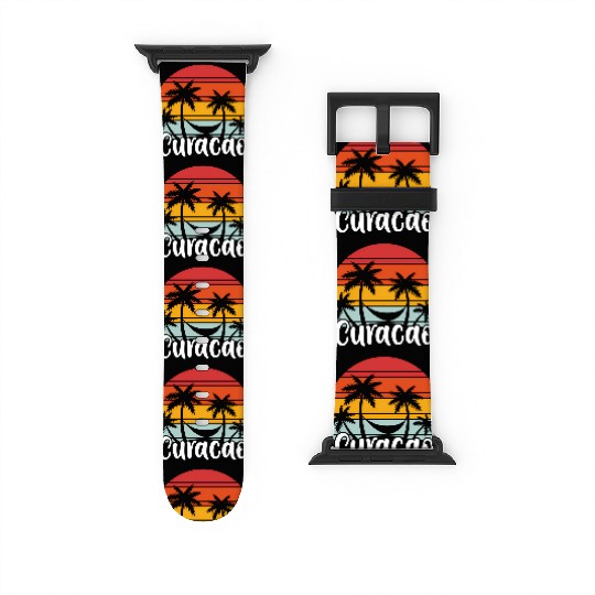 Curacao Curacaoan Sunset Vacation Curacao Watch Bands For Apple Watch