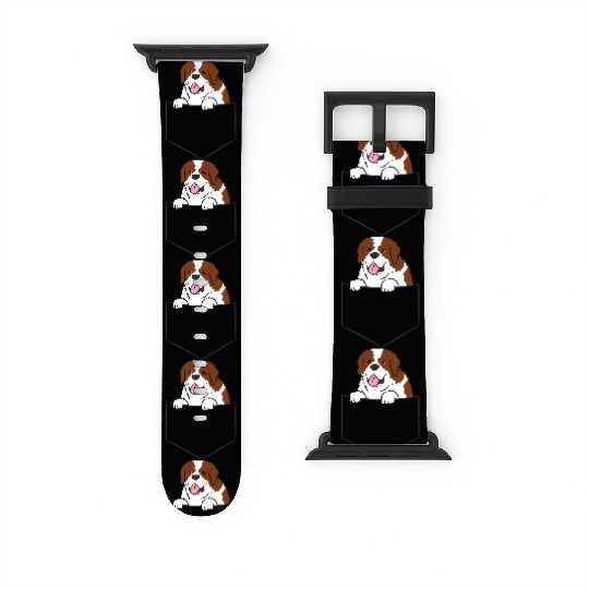 Saint Bernard In Pocket Dog In A Pocket Saint Watch Bands For Apple Watch