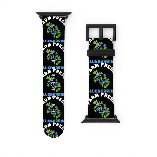 Blueberries Graphics Blueberry Farmer Blueberry Watch Bands For Apple Watch
