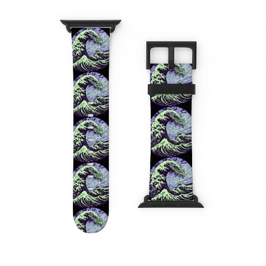 Wave Dragon - Purple/Green Variation Watch Bands For Apple Watch