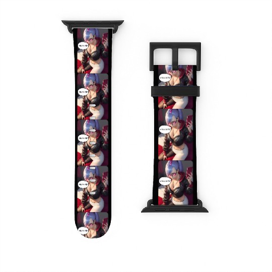 Cyberpunk Waifu Influencer Design 4 Watch Bands For Apple Watch