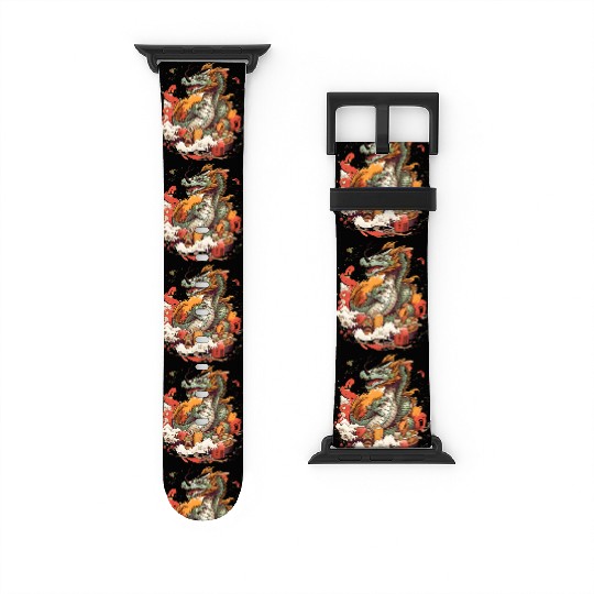 Sushi Dragon Japanesse Kawaii Watch Bands For Apple Watch