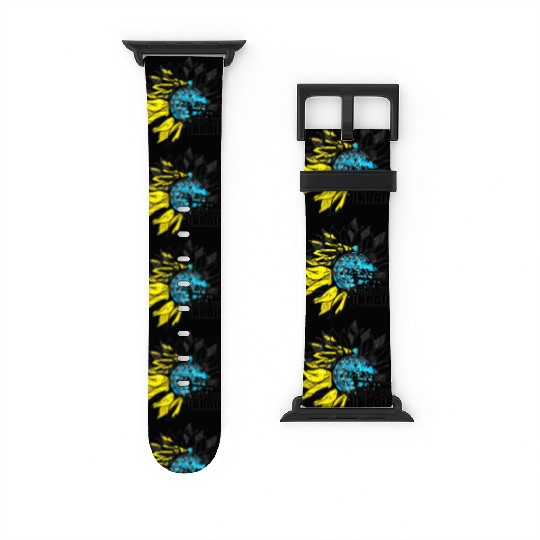 Sunflower Ukrainian Flag I Stand With Ukraine Ukra Watch Bands For Apple Watch