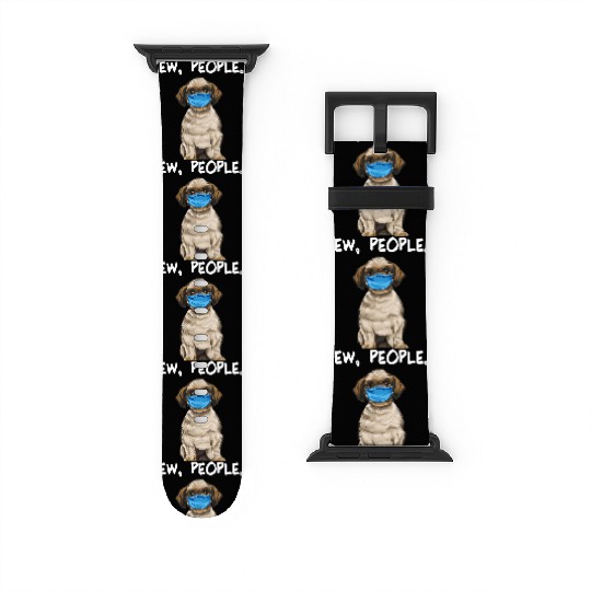 Shih Tzu Ew People Dog Wearing Face Watch Bands For Apple Watch