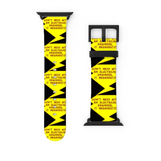 Lightning Bolt Electrical Engineer girl Watch Bands For Apple Watch