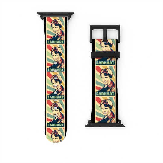 Amelia Earhart Vintage Colors Watch Bands For Apple Watch