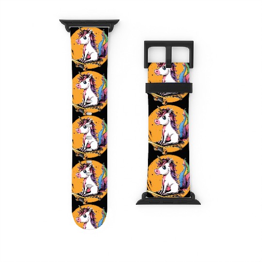 Unicorn Skater Skater Skateboard Skateboard Watch Bands For Apple Watch