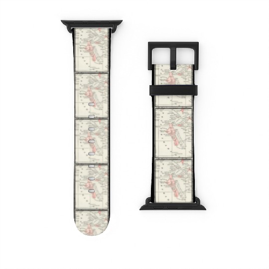Vintage Andros Island Bahamas Map Watch Bands For Apple Watch