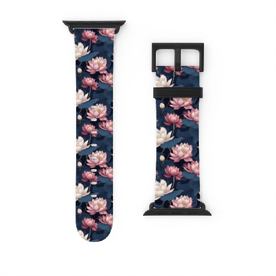 Serenity Blooms: Timeless Lotus Pattern Watch Bands For Apple Watch