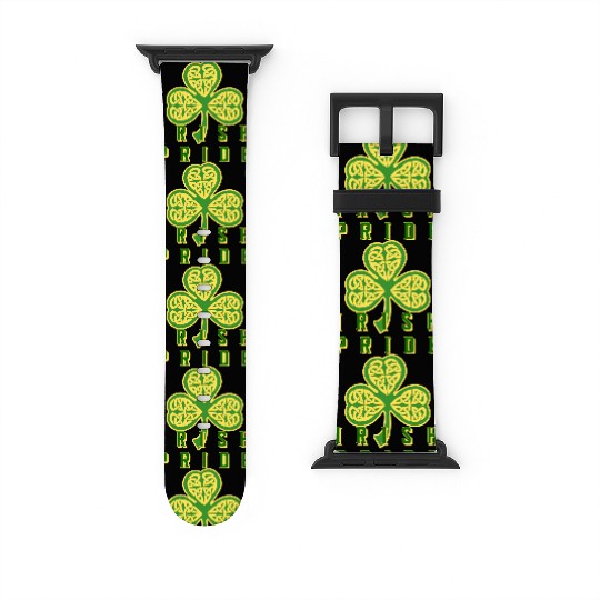Irish Pride Clover Shamrock St Patricks Watch Bands For Apple Watch