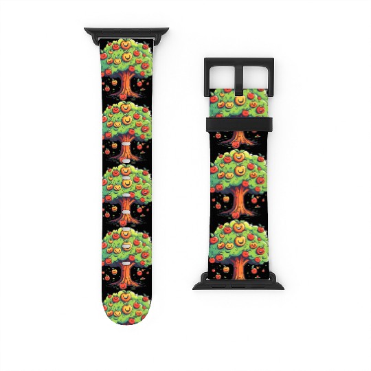 Apples Tree Fruit Orchard Apple Picking Cute Watch Bands For Apple Watch