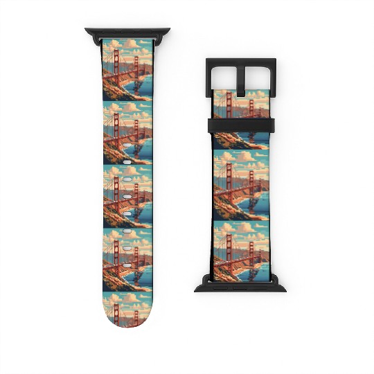 Golden Gate Bridge California Watch Bands For Apple Watch Watch Bands For Apple Watch, Golden